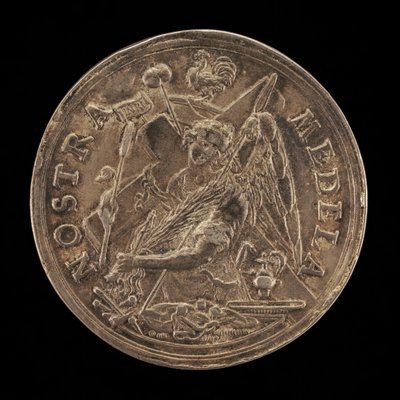 Anděl s nástroji umučení [revers], 1631. od Sebastian Dadler