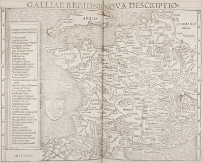 Cosmographia, detail Galie od Sebastian Munster