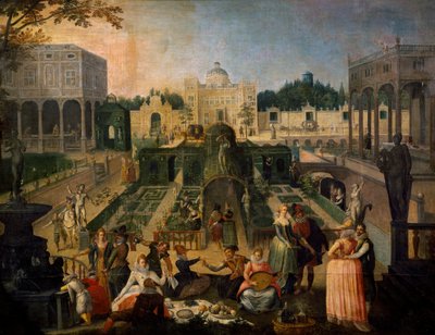 Svátek v parku vévody z Mantovy, c.1595 od Sebastian Vrancx