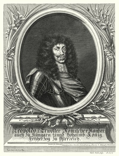 Leopold I., císař Svaté říše římské (rytina) od Sebastian van (after) Dryweghen