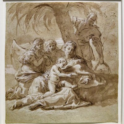 Odpočinek během letu do Egypta od Sebastiano Ricci