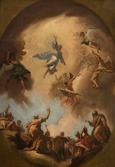 Nanebevstoupení Krista (olej na plátně) od Sebastiano Ricci