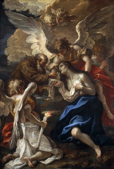 Poslední přijímání svaté Marie Egyptské od Sebastiano Ricci