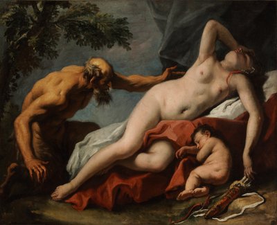 Venuše a Satyr od Sebastiano Ricci