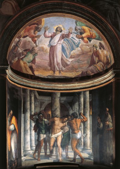 Bičování Krista (freska) od Sebastiano del (c.1485 1547) Piombo