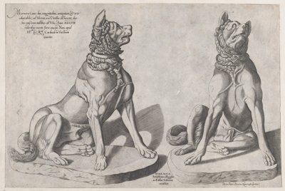Zrcadlo římské velkoleposti: Dva psi, 1558., 1558. od Sebastiano di Re