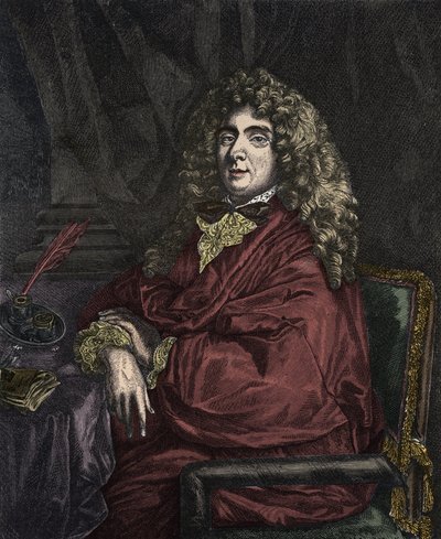 Portrét Jean-Baptiste Poquelina dit Moliere (Jean Baptiste Poquelin od Sébastien Bourdon