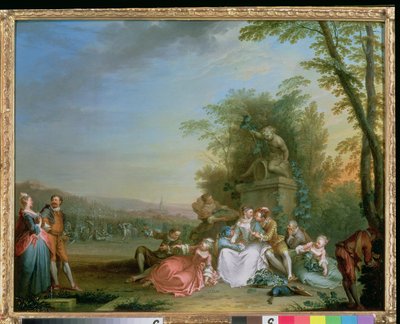 The Grape Harvest, c.1750 (panel) (pár k 87638) od Sebastien II Le Clerc