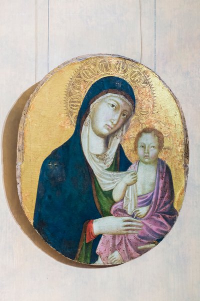 Madonna a dítě (tempera na panelu) od Segna di Bonaventura