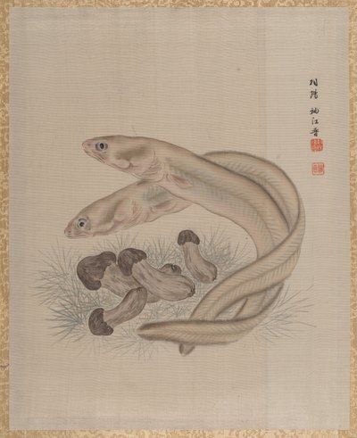 Úhoři, ca. 1890-92. od Seki Shuko