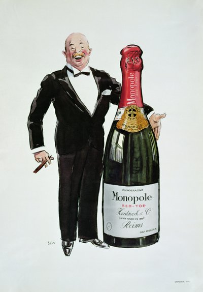 Reklama na šampaňské Heidsieck, cca 1910 od Sem