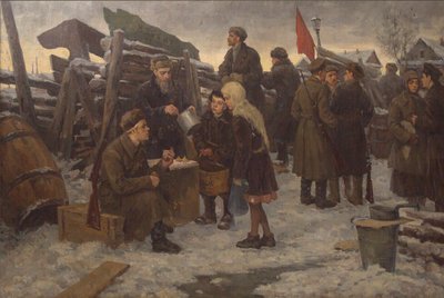 Ráno na Barikádách. od Semyon Gavrilovich Nikiforov