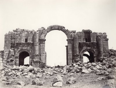 Hadriánův oblouk v Jerashi, 1867 od Sergeant Henry Phillips