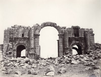 Hadriánův oblouk u vchodu do Jerash od Sergeant Henry Phillips