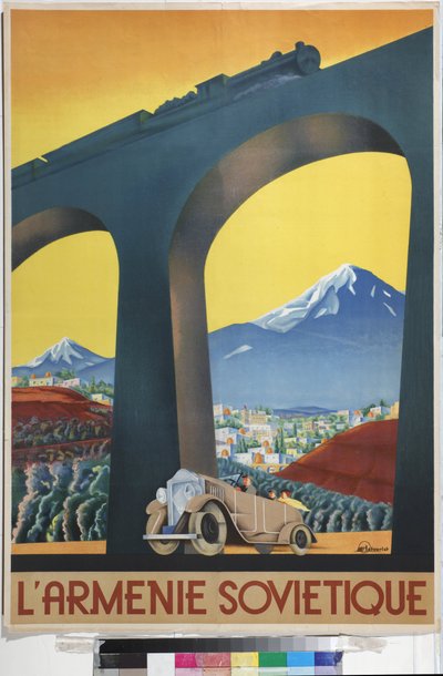 Sovětská Arménie (Plakát společnosti Intourist) - Igumnov, Sergej Dmitrijevič (1900-1942) - 1935 - Barevná litografie - Ruská státní knihovna, Moskva od Sergei Dmitrievich Igumnov