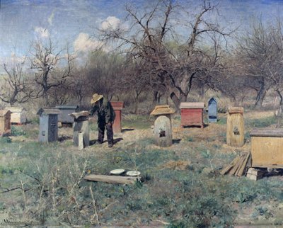 Jarní den neboli včelí úly, 1899 od Sergei Ivanovich Svetoslavsky