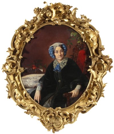 Portrét princezny Isabelly Adamovny Gagariny 1800-1886, rozená hraběnka Walewska, 50. léta 19. století od Sergei Konstantinovich Zaryanko