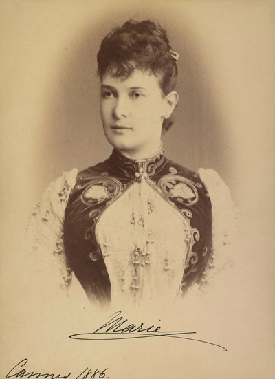 Marie Pavlovna de Russie - velkovévodkyně Maria Pavlovna Ruska (1854-1920), Levitsky, Sergei Lvovich (1819-1898). Stříbrná želatinová fotografie od Sergei Lvovich Levitsky