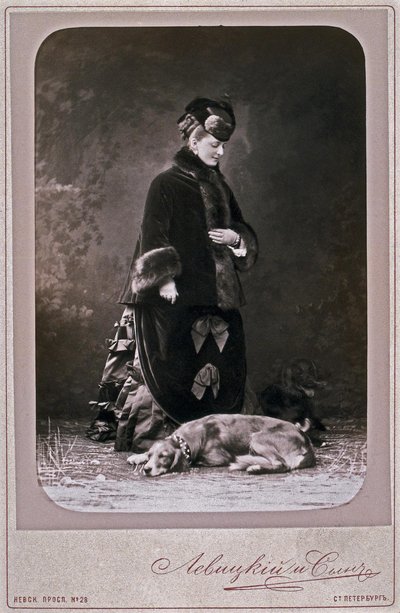 Princezna Jekatěrina Mikhailovna Dolgoruková 1847-1922, 70. léta 19. století od Sergei Lvovich Levitsky