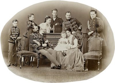 Rodina císaře Alexandra II Ruska, c. 1871. od Sergei Lvovich Levitsky