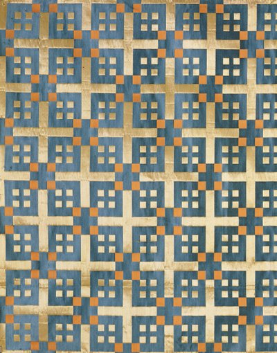 Olovyanishnikov Manufactory Half-Salk Satin, začátek 20. století (textil) od Sergei Vashkov