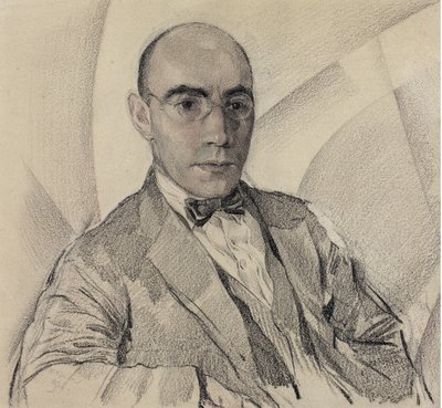 Portrét umělce a fotografa Mirona Sherlinga 1880-1958 od Sergei Vasilevich Chekhonin