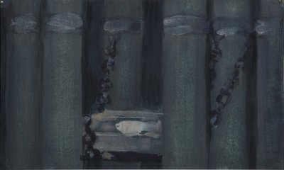 Ilustrace k Příběhu mrtvé princezny a sedmi rytířů od Sergei Vasilievich Malyutin