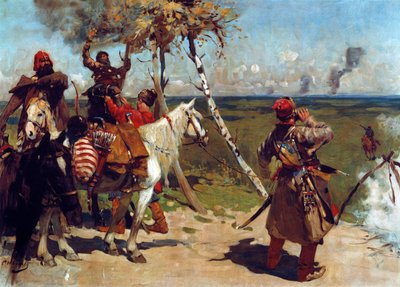 Na pohraniční stráži Muscovy od Sergej Vasilevic Ivanov