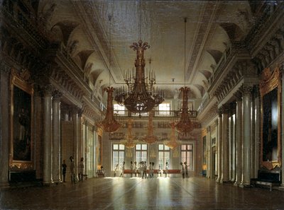 Síň polního maršála v Zimním paláci od Sergey Konstantinovich Zaryanko