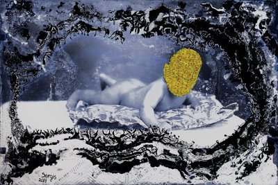 first posture, 2019 (smíšená média) od Sergis Adamos