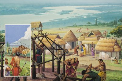 Nadace Říma (kvaš na papíře) od Severino Baraldi