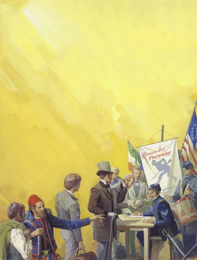Nábor Irů do americké občanské války od Severino Baraldi
