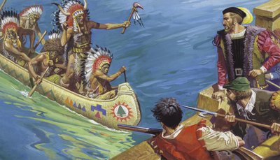 Druhá cesta Jacquese Cartiera po řece Svatého Vavřince od Severino Baraldi
