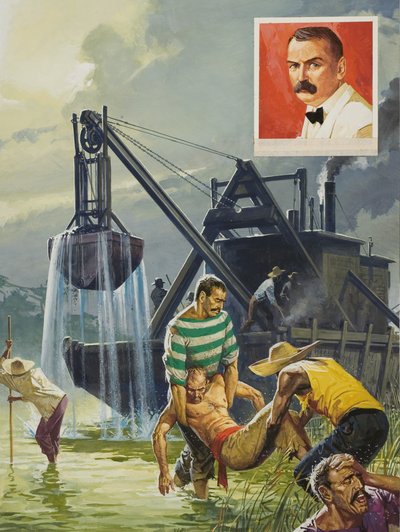 Panamský průplav od Severino Baraldi