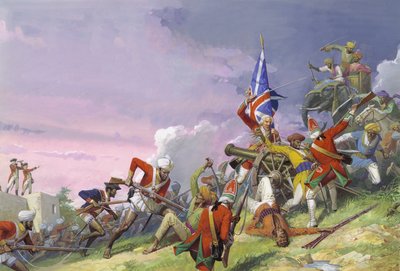 Bitva u Plassey od Severino Baraldi