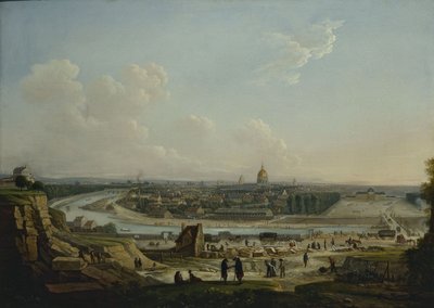 Celkový pohled na Paříž z kopce Chaillot, 1818 (olej na plátně) od Seyfert
