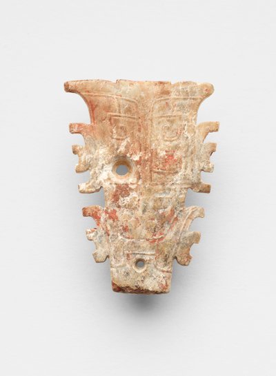 Přívěsek v podobě masky, cca 1300-cca 1050 př. Kr od Shang Dynasty Chinese School