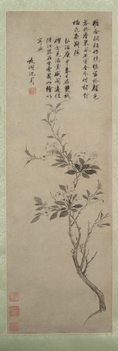 Kvetoucí krabí jablko, 1500. od Shen Zhou
