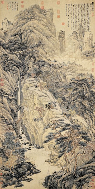 Vznešená hora Lu 廬山高 od Shen Zhou