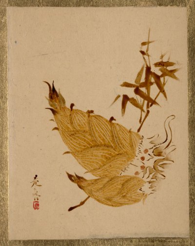 Bambusové výhonky, ca. 80. léta 19. století. od Shibata Zeshin