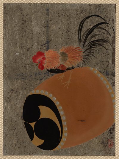Kohout na bubnu, 1882. od Shibata Zeshin