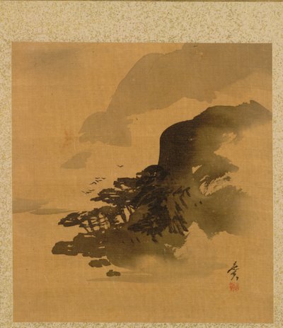 List z alba sezónních témat: Křepelka v trávě, 1847. od Shibata Zeshin