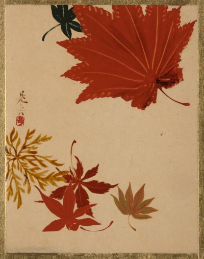 Javorové listy. od Shibata Zeshin