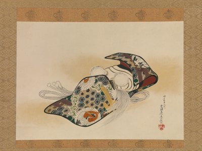 Noh Mask: Okina, z roku 1879. od Shibata Zeshin