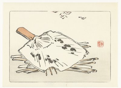 Ventilátor a podpal od Shibata Zeshin