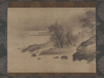Ink Landscape Suiboku sansui zu, 15.-počátek 16. století. od Shinso Soami