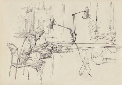 Studio grafického designu, c1950. od Shirley Markham