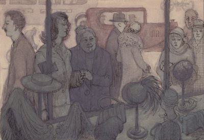 Výloha obchodu s klobouky, c1952. od Shirley Markham