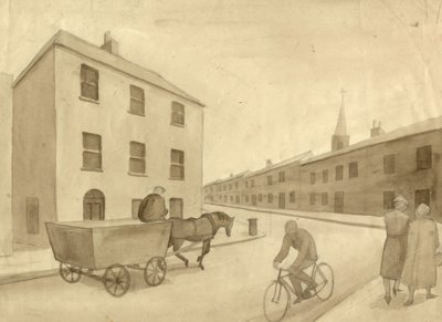 Monochromatická pouliční scéna, 1951. od Shirley Markham