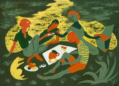 Piknik, c1950. od Shirley Markham